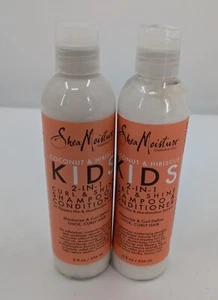 Shea Moisture Kids Coconut Hibiscus 2in1 Shampoo/Cond. Curl Shine (Lot Of 2) NEW - Picture 1 of 5