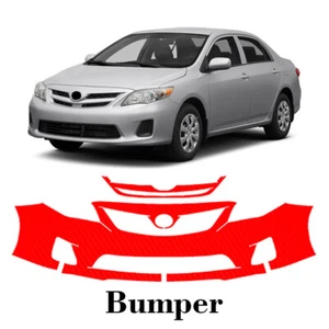Front bumper PreCut PPF Paint Protection Film For Toyota Corolla 2011-2013 - Picture 1 of 7