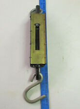 Antique Brass Penn Scale Mfg Company 80lb hanging dairy farm retail store scale