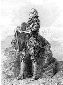 MILITÄR GRAVUR MARSCHALL VON FRANKREICH / Auguste Fouquet Graf von Belle-Isle 1684 - Bild 1 von 1