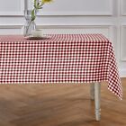 Solino Home Linen Gingham Tablecloth 60 x 108 Inch – 100% Pure European Flax ...