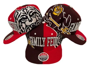 Zephyr NCAA Arizona & Arizona State “House Divided" Flat Bill Snapback Hat NWT - Picture 1 of 6