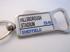 SHEFFIELD WEDS STADIUM ROAD BADGE STREET SIGN BOTTLE OPENER KEYRING KEY FOB GIFT - Picture 1 of 1