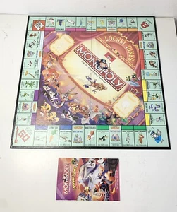 1999 Looney Tunes Monopoly Board Game Replacement Pieces - Game Board Only - Picture 1 of 4