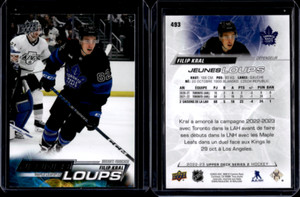 2022-23 UPPER DECK SERIES 2 YOUNG GUNS FRENCH FILIP KRAL #493