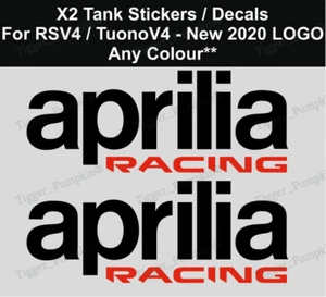 Aprilia Racing Tank Fairing Decals Stickers For Aprilia RSV4 Tuono V4 NEW 2020 - Picture 1 of 1