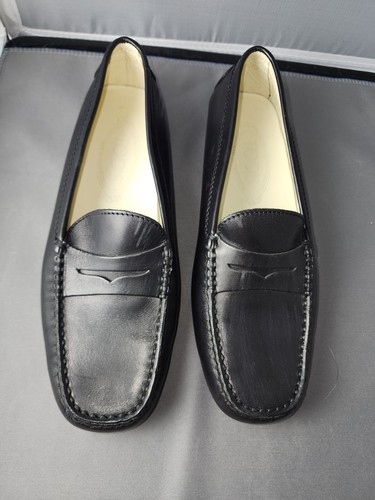 TOD’S Mocassini da guida in pelle nera Tod's taglia 7