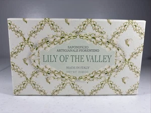 Saponificio Artigianale Fiorentino Maiglöckchen Seife in Schachtel 10,58 Unzen Italien - Bild 1 von 6