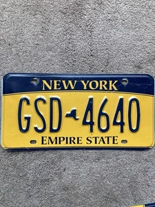 Expired New York “Empire State ” License Plate - GSD 4640 - Nice! - Picture 1 of 2