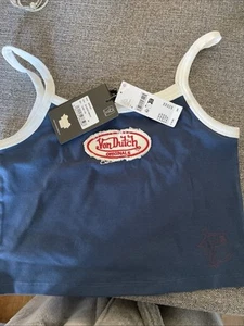 Girls Roxy Top, Size M Blue Brand New With Tags - Picture 1 of 2