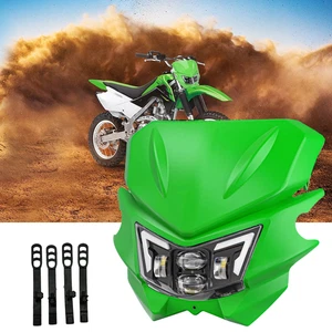 Faro LED para Kawasaki KLX140 KLX110 KLX250 / 300R KX100 KX450 con carenado - Imagen 1 de 9