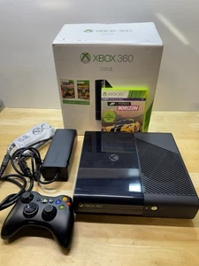Xbox 360 S Slim 250GB Charging Cable Forza Bundle In Original Box (Read) - Picture 1 of 11