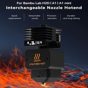 0.2/0.4/0.6/0.8mm Detachable Nozzle Hotend Kits For Bambu Lab H2D/A1/A1 mini - Picture 1 of 17