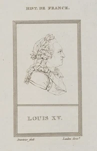 LANDON (*1760) nach DUVIVIER (*1758), Porträt von Louis XV, KSt. Klassizismus - Bild 1 von 5