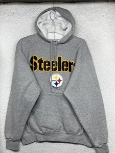 Pittsburgh Steelers Hoodie Mens Large NFL Football Pullover Sweatshirt Fleece - Picture 1 of 13