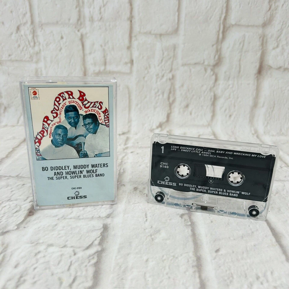 The Super Super Blues Band by Howlin' Wolf Muddy Waters Bo Diddley Cassette - Imagem 1 de 4