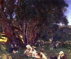 Art Oil Painting John Singer Sargent - Albanian Olive Pickers Busy Farmers Art