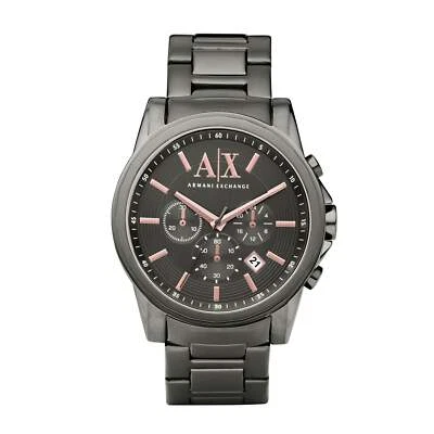 Armani Exchange Mens Chronograph Watch Gunmetal Dial AX2086 - image 1 of 4
