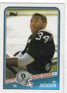 Tarjeta de fútbol americano original Topps Bo Jackson Super Rookie 1988 - Imagen 1 de 2