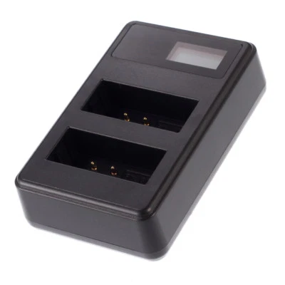 LCD USB Dual Battery Charger for Canon EOS 1500D 1300D 1200D 3000D T3 T5 T6 - Image 1 of 4