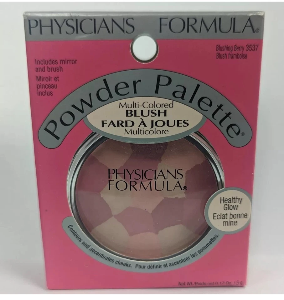 PHYSICIANS FORMULA POWDER PALETTE MULTI COLORED BLUSH # 3537 BLUSHING BERRY - Image 1 of 1