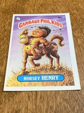 1986 Garbage Pail Kids Series 3 Horsey Henry #86a Ex
