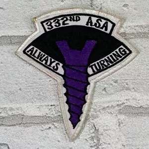 Parche 332º ASA Agencia de Seguridad del Ejército Siempre Girando Radio Investigación - Imagen 1 de 10