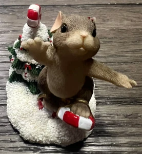 Charming Tails Snowshoe Sweetie Simply Christmas Figurine 87/113 Fitz & Floyd - Picture 1 of 6