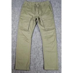 H&M Olivgrüne Cargohose Skinny Fit Kordelzugbund Herren Größe M Herren - Bild 1 von 7