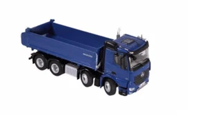 1:50 for NZG FOR Mercedes For Benz AROCS 8X4 For Meiller Tipper Blue Dump Truck - Picture 1 of 3
