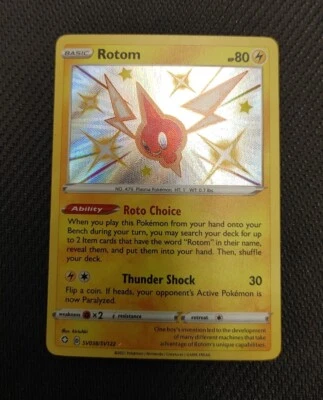 Rotom SV038/SV122 Shining Fates: Shiny Vault / Baby Shiny Pokemon NM-ENN COINS - Image 1 of 2