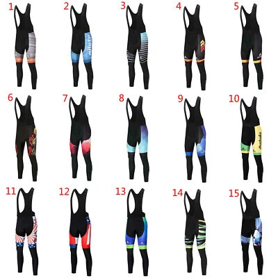 Miloto Cycling Bib Pants Men's Gel Padded Bike Bicycle Cycling Bib Tights S-5XL - Image 1 of 4