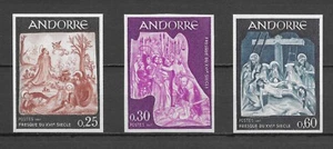 Andorra Europa Cept Religion Jesus Judas Kiss Imperfs Proofs ** 1967 CV + 140 € - Picture 1 of 11