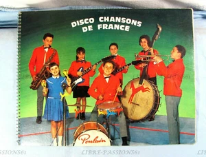 DISCO CHANSONS DE FRANCE, ALBUM D'IMAGES DE COLLECTIONS CHOCOLAT POULAIN, 1965 - Imagen 1 de 8