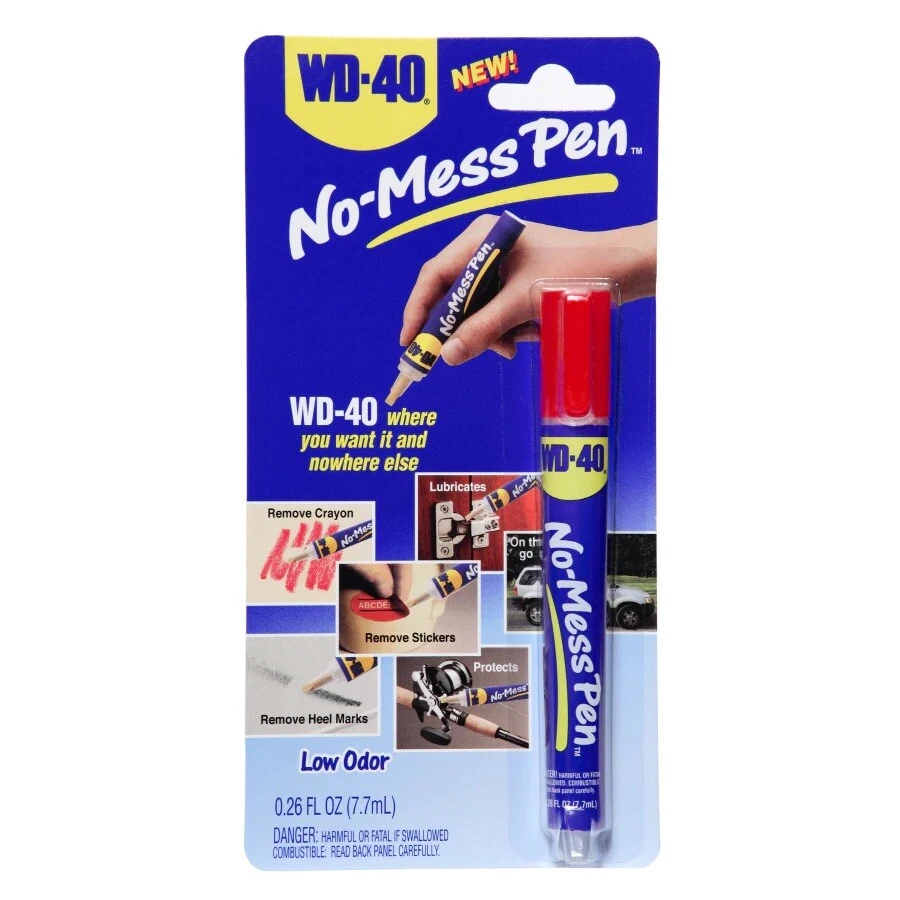 NOS WD-40 No Mess Pen Lubricates Protects Removes 0.26 oz Low Odor WP010-00 - Image 1 of 1