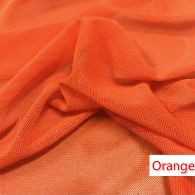 Mesh Fabric 4 Way Stretch Net Cloth Sheer Elastane Swimwear Lining Material - Image 1 of 4