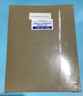 5MIL 透明 8.5 X 11 报告盖 — 第 1/4 张图片