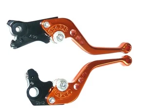 KTM Adventure1050 2015-2016 BRAKE & CLUTCH ORANGE SHORT LEVERS RACE ROAD TS326 - Picture 1 of 10