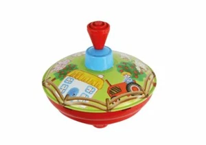 Lena Bolz Humming Spinning Top - Farmyard Small 13cm - Picture 1 of 3