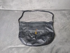 Vtg Stone Mountain Leather Hobo Shoulder Bag Large 3 Compartments 1980's - Picture 1 of 24