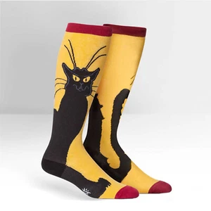 Calcetines altos a la rodilla unisex It To Me - Chat negro - Imagen 1 de 3