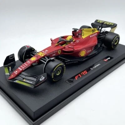 Modellino F1 Bburago 1/18 Ferrari F1-75 2022 Monza Gp Charles Leclerc #16 - Immagine 1 di 4