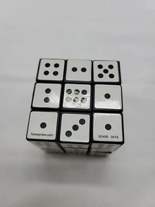 Cube brain Teaser With Dice Symbols On Each By Funexpress - Picture 1 of 10