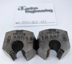 5/8" x 18TPI ANF adjustable die blocks by Presto. - Picture 1 of 1