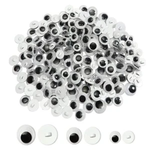 NEW 300Pcs Buttons Buttons Googly Wiggle Eyes Assorted Sizes Cute Sew on DIY - Picture 1 of 5