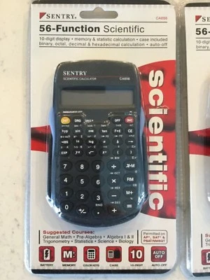 3 Sentry 56-Function Scientific Battery Operated Calulators - Original Packaging - Image 1 of 4