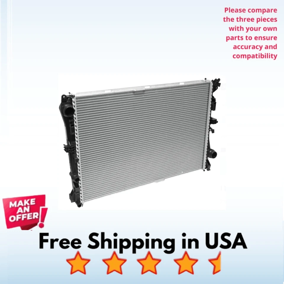 散热器 A/C 适合梅赛德斯-奔驰 C400 2015,梅赛德斯-奔驰 C450 AMG 2016 — 第 1/1 张图片