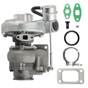 Turbocompresor T04E T3 V-BAND Turbo AR.50/63 con rodamiento interno de compuerta de residuos - Imagen 1 de 12