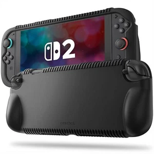 Grip Case for Nintendo Switch 2 (2025) Soft Silicone Anti-Slip Shockproof Cover - Picture 1 of 12