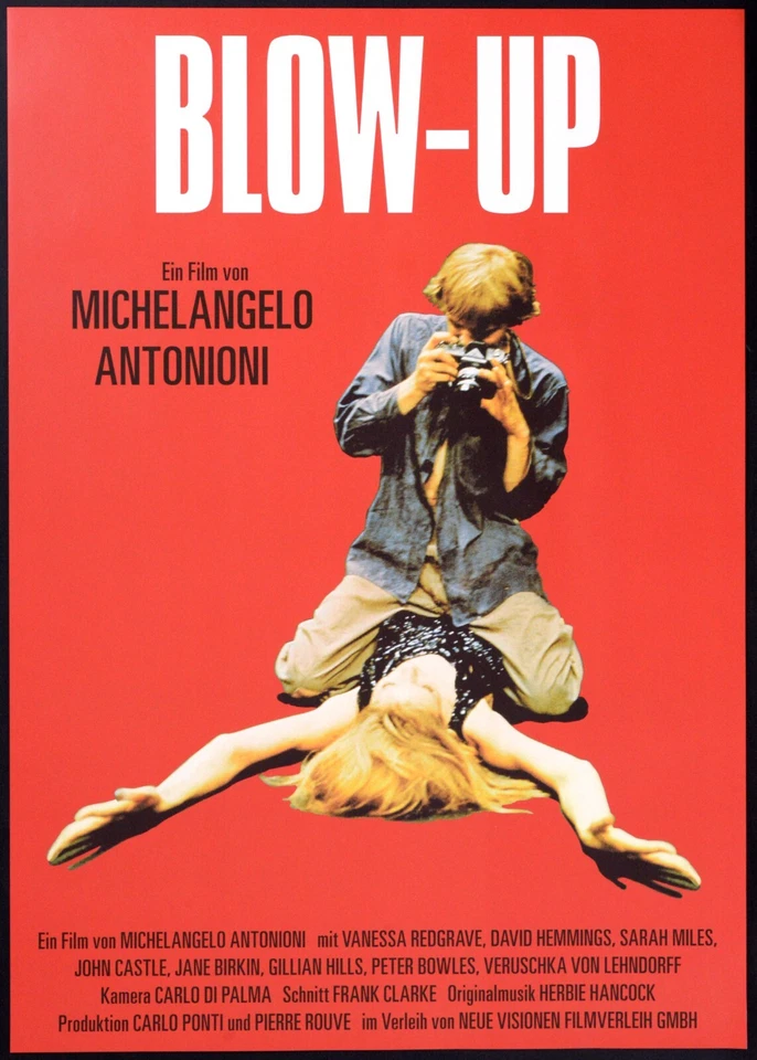 BLOW-UP Antonioni MANIFESTO ORIGINALE TEDESCO ED. 2007 POSTER AFFICHE - Bild 1 von 1